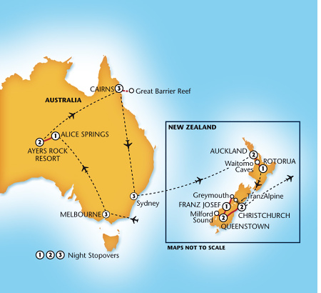 maps of australia and new zealand. Australia and New Zealand