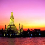 Bangkok - Wat Arun Bangkok, Wat Arun at Dusk